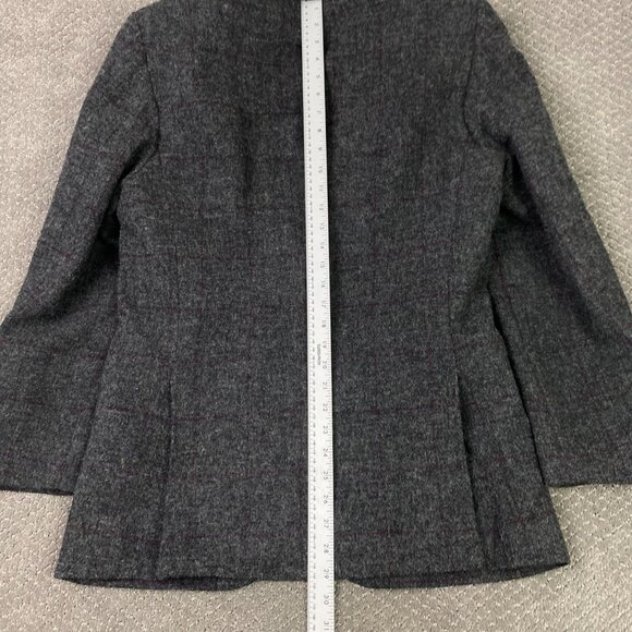 J. CREW Ludlow Moon Tweed Blazer Sport Coat Men's 40R Gray Red Wool Windowpane - Picture 15 of 16